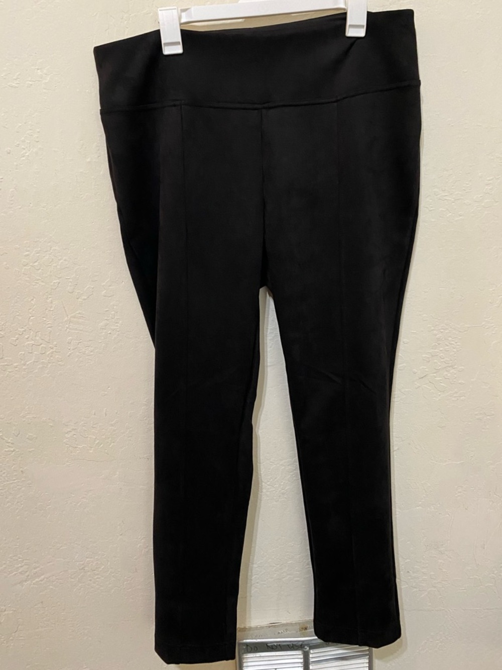 Andrew Marc Soft Touch Leggings Pants Black XL Cozy Stretch Pull On